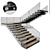 Contemporary Staircase Model 6 3D model small image 1