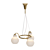 Designer Chandelier with White Glass Shades 3D model small image 2