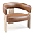 Oru BU2277 Lounge Chair - Bold 70s Inspiration 3D model small image 1