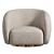 EICHHOLTZ Brice Cream Swivel Armchair 3D model small image 4