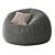 Mid-Century Bean Bag Sofa 3D model small image 4