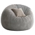 Mid-Century Bean Bag Sofa 3D model small image 5