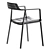 Modern Minimalist Folding Chair 3D model small image 2