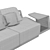 Elegant Outdoor Modular Sofa 3D model small image 7