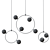 Ring Frame Glass Pendant Lamps 3D model small image 2