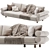 Modern Longhi 3-Position Furniture Model 3D model small image 1