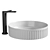  Fluted Ceramic Counter Basin 3D model small image 2