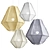 Cumulus Linen Pendant Light 3D model small image 1