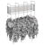 Modern Hanging Plant Set 460 3D model small image 5