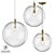 MILOSH TENDENCE Pendant Light Trio 3D model small image 1