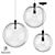 MILOSH TENDENCE Pendant Light Trio 3D model small image 3