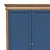 Jules Verne Three-Door Birch and Ash Wardrobe 3D model small image 4