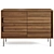Gemini 6-Drawer Dresser in Walnut 3D model small image 3