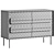 Gemini 6-Drawer Dresser in Walnut 3D model small image 6