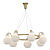 Jocelin CH 7 Designer Glass Chandelier 3D model small image 1