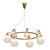 Jocelin CH 7 Designer Glass Chandelier 3D model small image 2