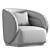 Contemporary Velar Armchair, 2015 Version 3D model small image 4