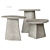 Xavier Lust Design Fossil Coffee Tables 3D model small image 1