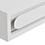 Gemini Wall-Mounted Nightstand: White/Walnut 3D model small image 2