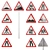 Traffic Safety Warning Road Signs 3D model small image 1