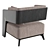 Glamorous Roman-inspired Armchair: Luxxu Galea 3D model small image 4