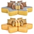 Realistic 3D Cross Sofa Model 3D model small image 2