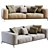 Modern Flexform Ettore Sofa 3D model small image 1