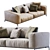 Modern Flexform Ettore Sofa 3D model small image 7