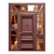 Modern RAL 8017 Door Kit 3D model small image 1