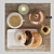 Vintage Brunch Set with Donuts 3D model small image 8