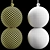 Modern Wood Concrete Pendant Lamp 3D model small image 4