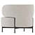 Modern Akiko Lounge Armchair Collection 3D model small image 5
