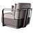 Elite Style Hampton Armchair 3D model small image 3