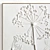 Plaster Dual Photo Frame Set 3D model small image 2