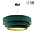 Modern Green Velvet Pendant Light 3D model small image 1