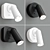 Elegant Mirax Wall Lamp Collection 3D model small image 2