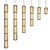 Column Pendant Light Fixture: Symmetry & Elegance 3D model small image 4