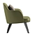 Modern Leather Armchair JANE 3D model small image 3