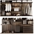 Industrial Loft Wardrobe: Modular Design 3D model small image 3