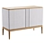 Oak Line 2-Door Cabinet 3D model small image 2