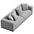 Luxurious Flexform Asolo Sofa Set 3D model small image 3