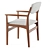 Elegant Beige Danish Chair 3D model small image 6