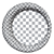 Round Silver Mirror Frame 3D model small image 3