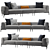  Contemporary Arcade 3-Seat Sofa 3D model small image 1