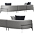  Contemporary Arcade 3-Seat Sofa 3D model small image 3