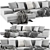 Poliform Mondrian Chaise Longue Sofa 3D model small image 1