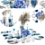 Silver Glass Dining Set 3D model small image 5