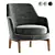 Elegant Leda Flexform Armchair 3D model small image 4