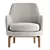 Elegant Leda Flexform Armchair 3D model small image 6
