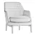 Elegant Leda Flexform Armchair 3D model small image 1